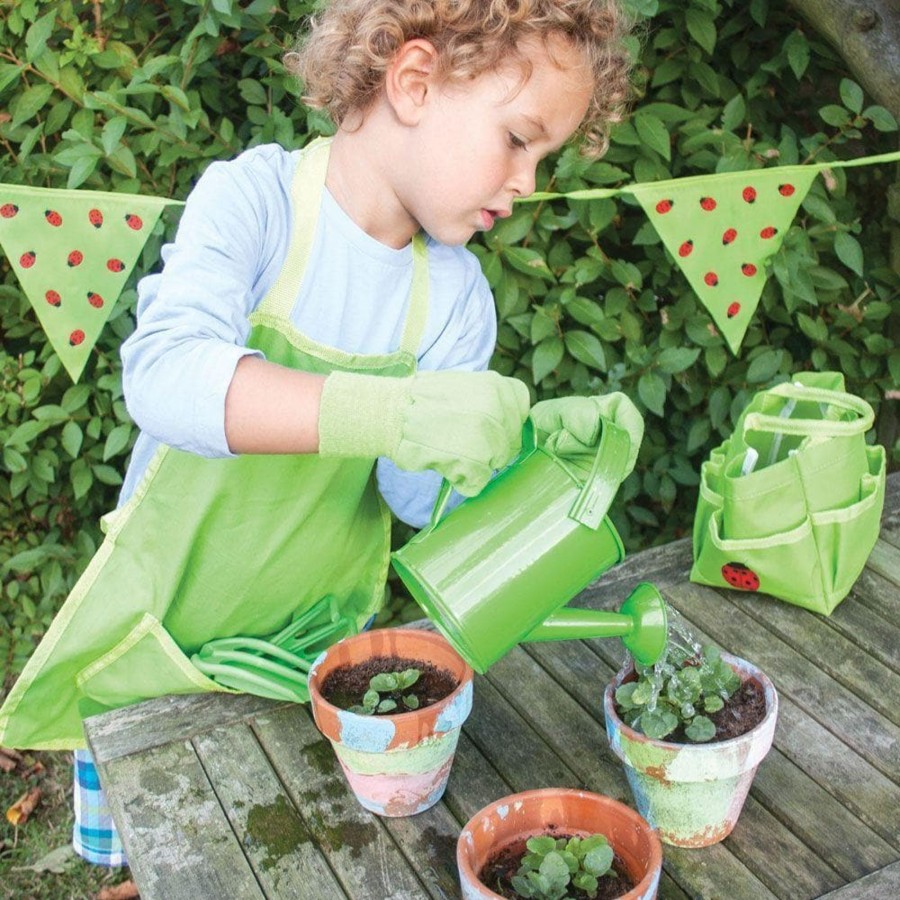 Kids Toys Bigjigs Gardening Toys | Wooden Gardening Tools With Bag