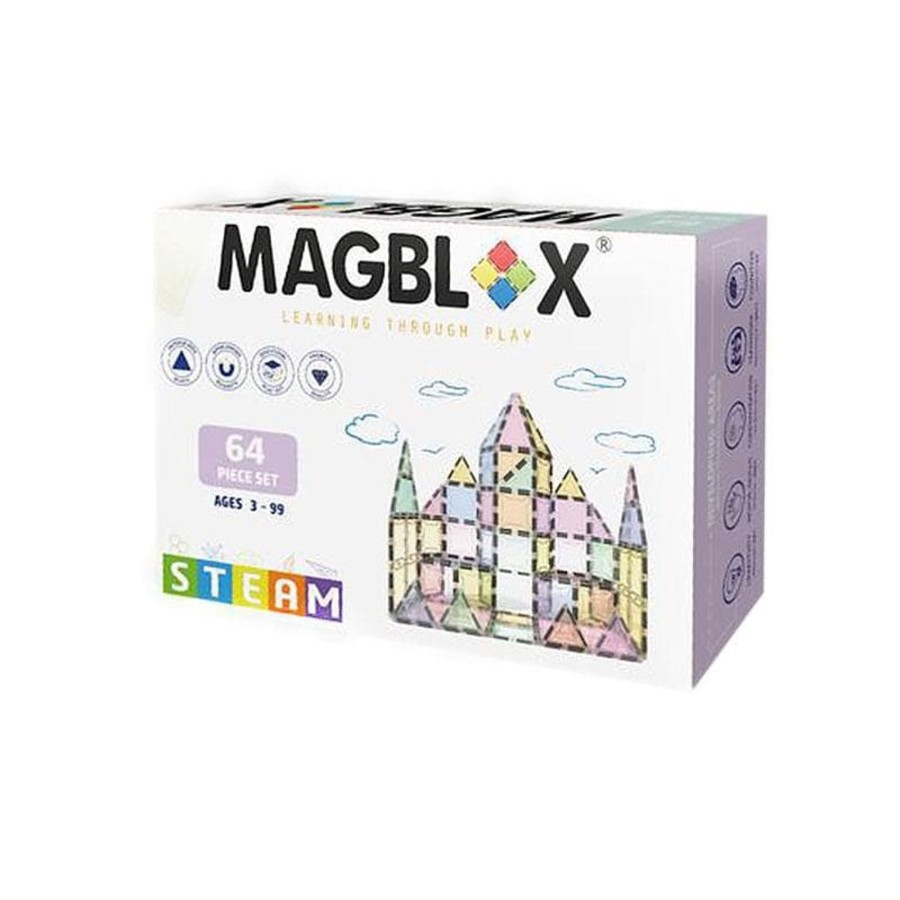 Kids Toys Magblox Construction Blocks | Magblox 64Pcs Set