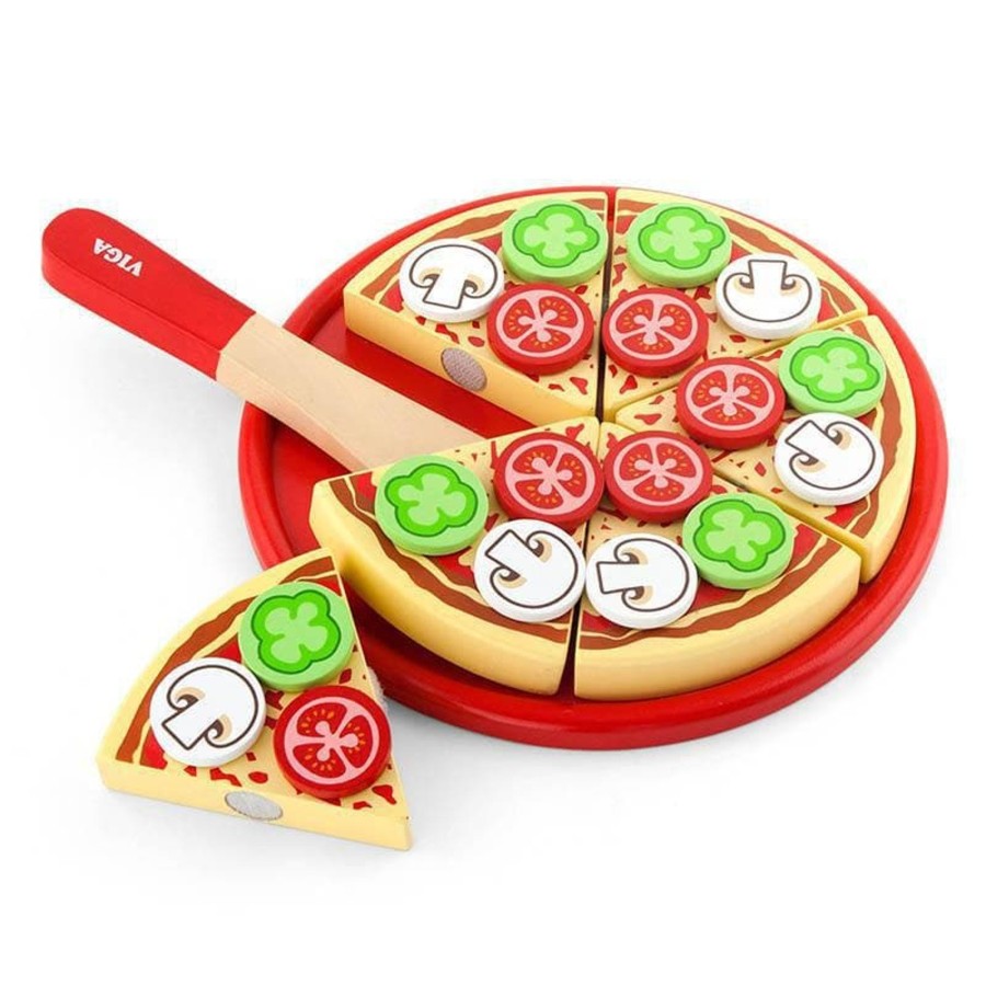 Kids Toys Viga Toys Wooden Food Sets | Wooden Pizza (20Cm)