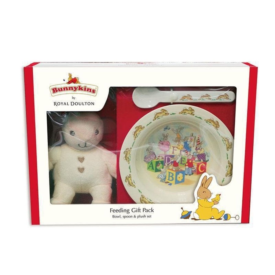 Babies & Toddlers Bunnykins Kids Bowls And Cups | Bunnykins Feeding Gift Pack Plush Toy, Bowl & Spoon Cream