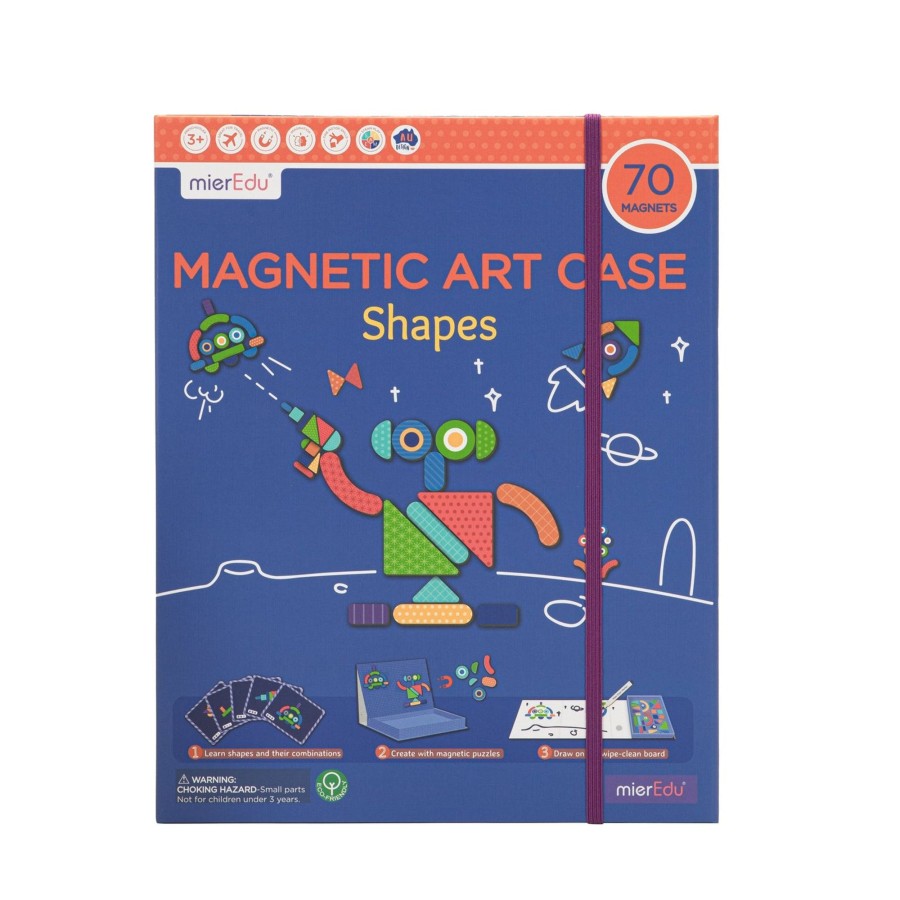 Kids Toys mierEdu Magnetic Play Sets | Mier Edu Magnetic Art Case - Shapes