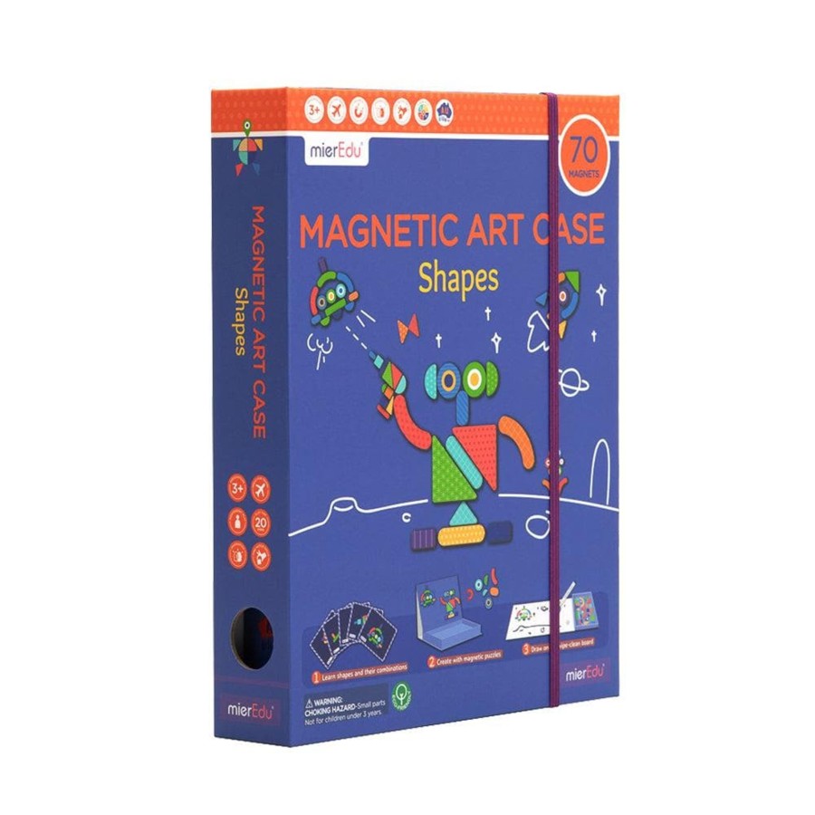 Kids Toys mierEdu Magnetic Play Sets | Mier Edu Magnetic Art Case - Shapes