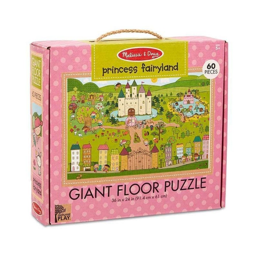 Kids Toys Melissa & Doug Jigsaws | Natural Play - Giant Floor Puzzle - Princess Fairyland