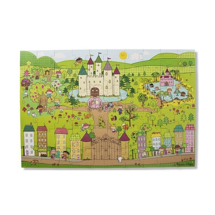 Kids Toys Melissa & Doug Jigsaws | Natural Play - Giant Floor Puzzle - Princess Fairyland