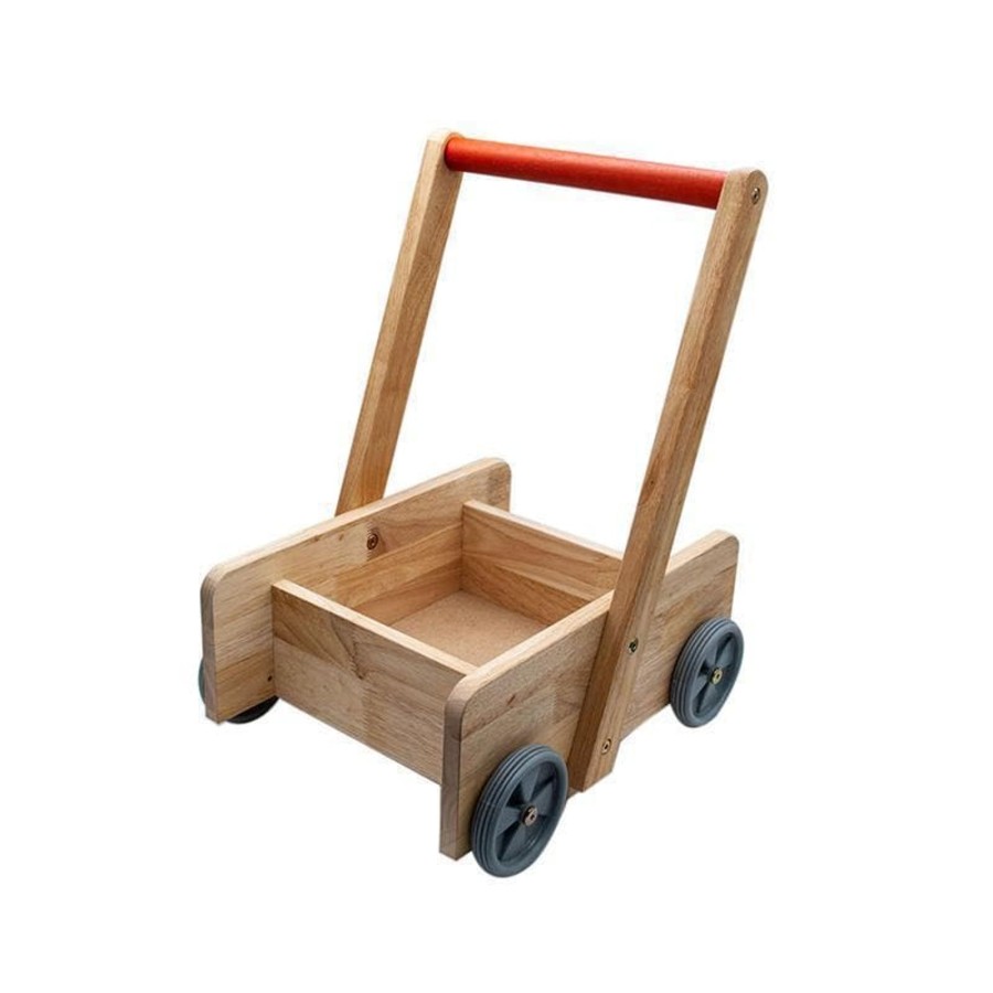 Babies & Toddlers Qtoys Wooden Walker Wagons | Classic Baby Walker