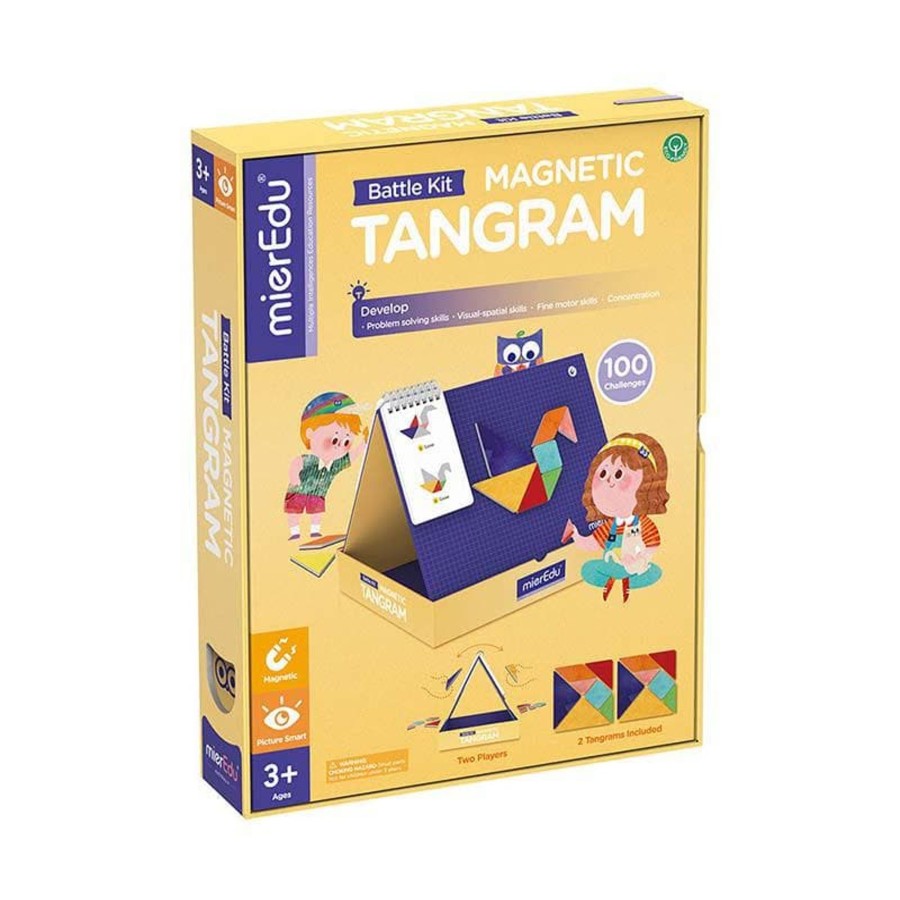 Kids Toys mierEdu Math & Numeracy | Magnetic Tangram - Battle Kit