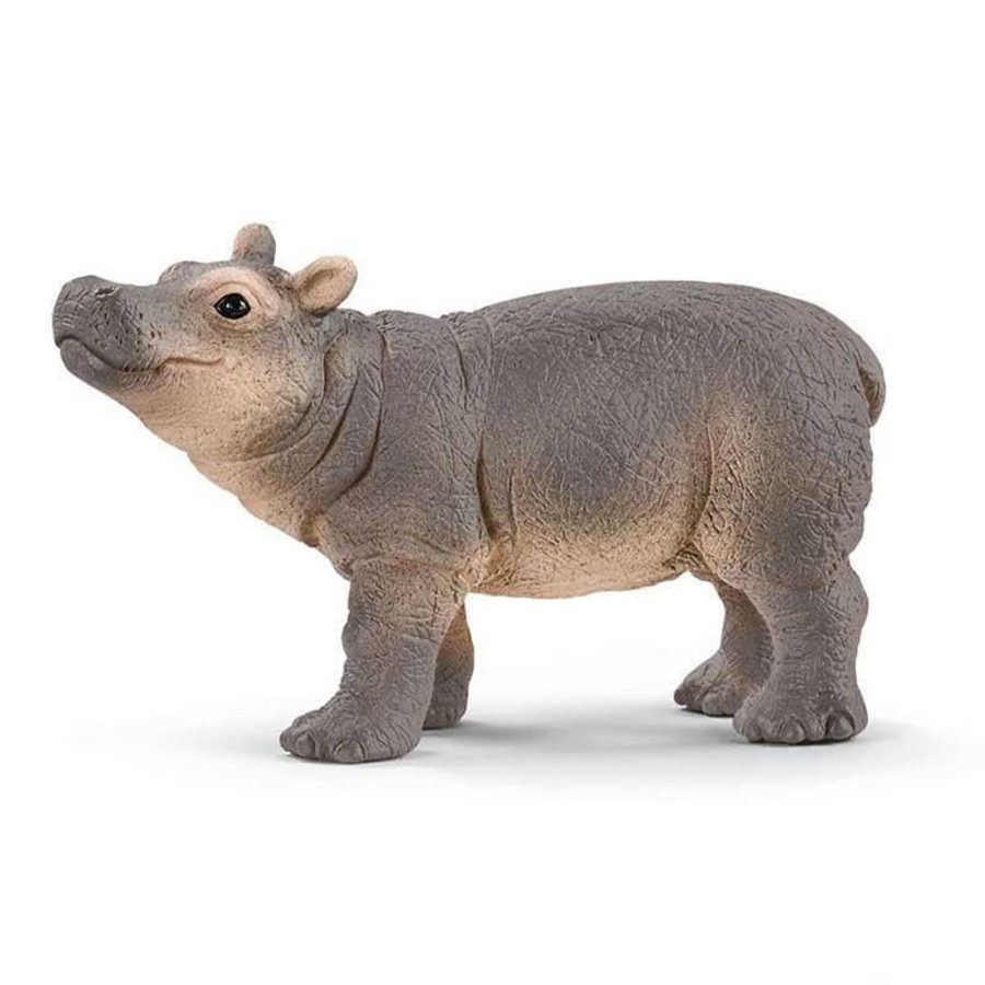 Kids Toys Schleich Wooden Animals | Baby Hippopotamus