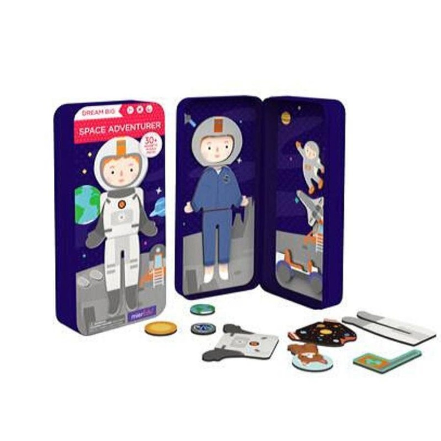 Kids Toys mierEdu Magnetic Play Sets | Dream Big - Space Adventurer