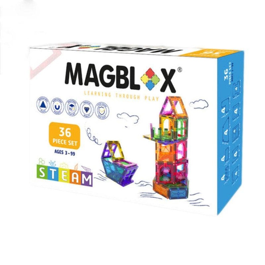 Kids Toys Magblox Construction Blocks | Magblox 36 Pcs Accessory Set