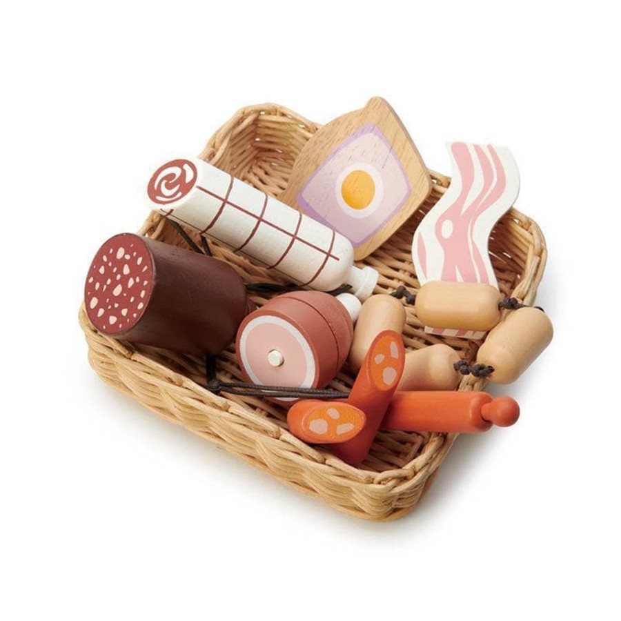 Kids Toys Tender Leaf Toys Kitchen Accessories | Charcuterie Meat Basket