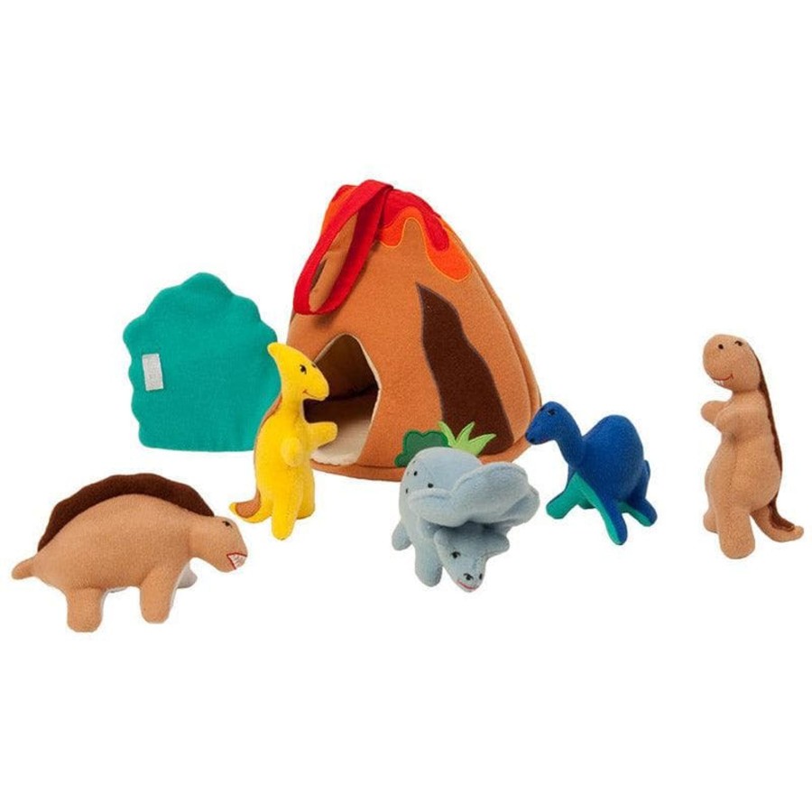 Kids Toys Story-Time Felt Toys | Dino House With 5 Dinosaurs