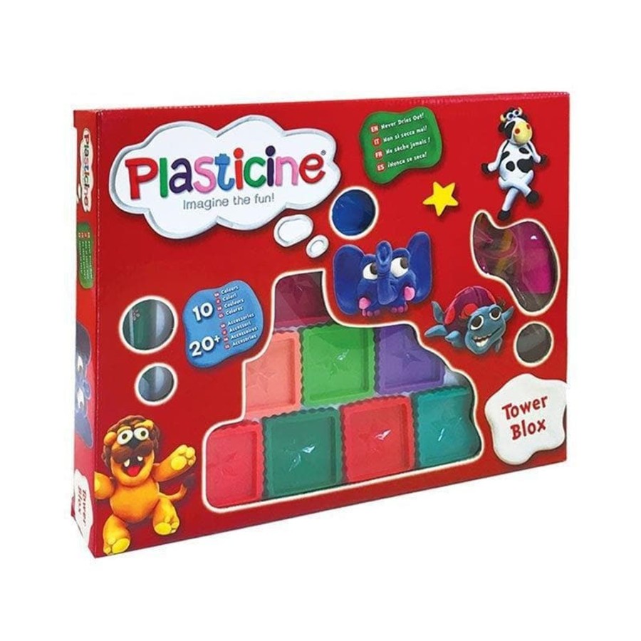 Kids Toys Plasticine Wooden Stamps | Tower Blox