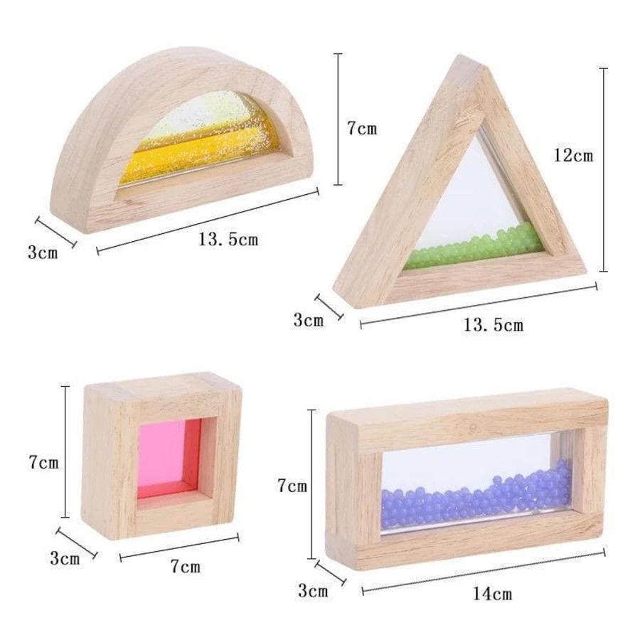 Babies & Toddlers My Happy Helpers Baby Sensory Toys | Wooden Sensory Blocks