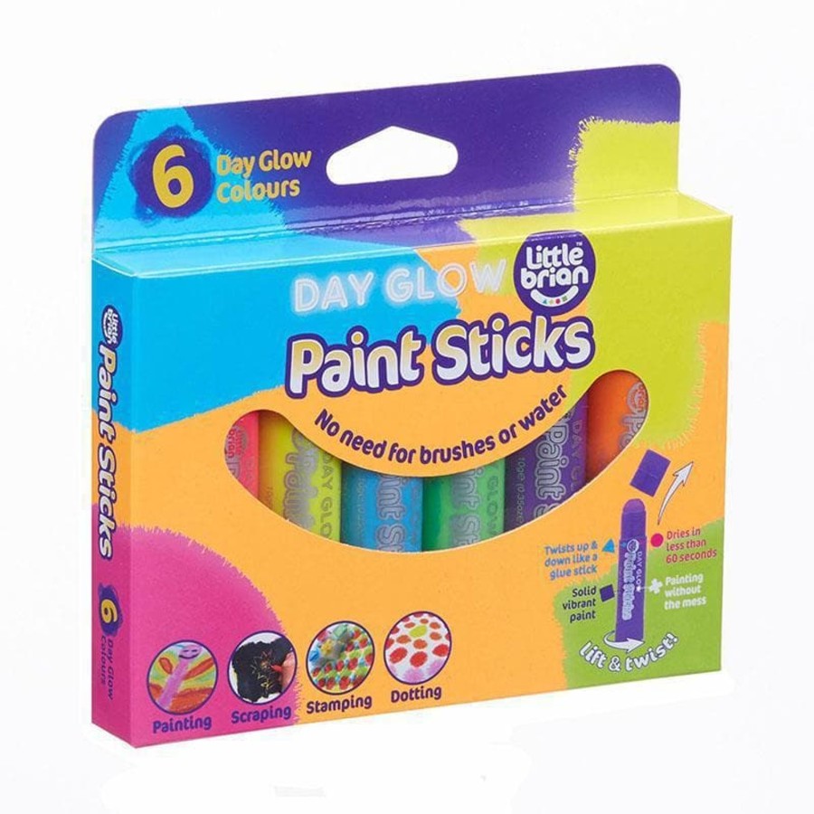 Kids Toys Little Brian Colour & Paint | Paint Sticks - 6 Colours