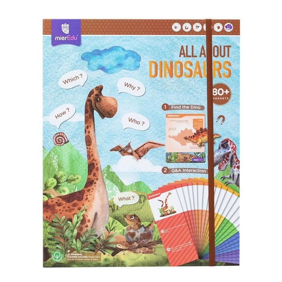 Kids Toys mierEdu Magnetic Play Sets | All About - Dinosaurs