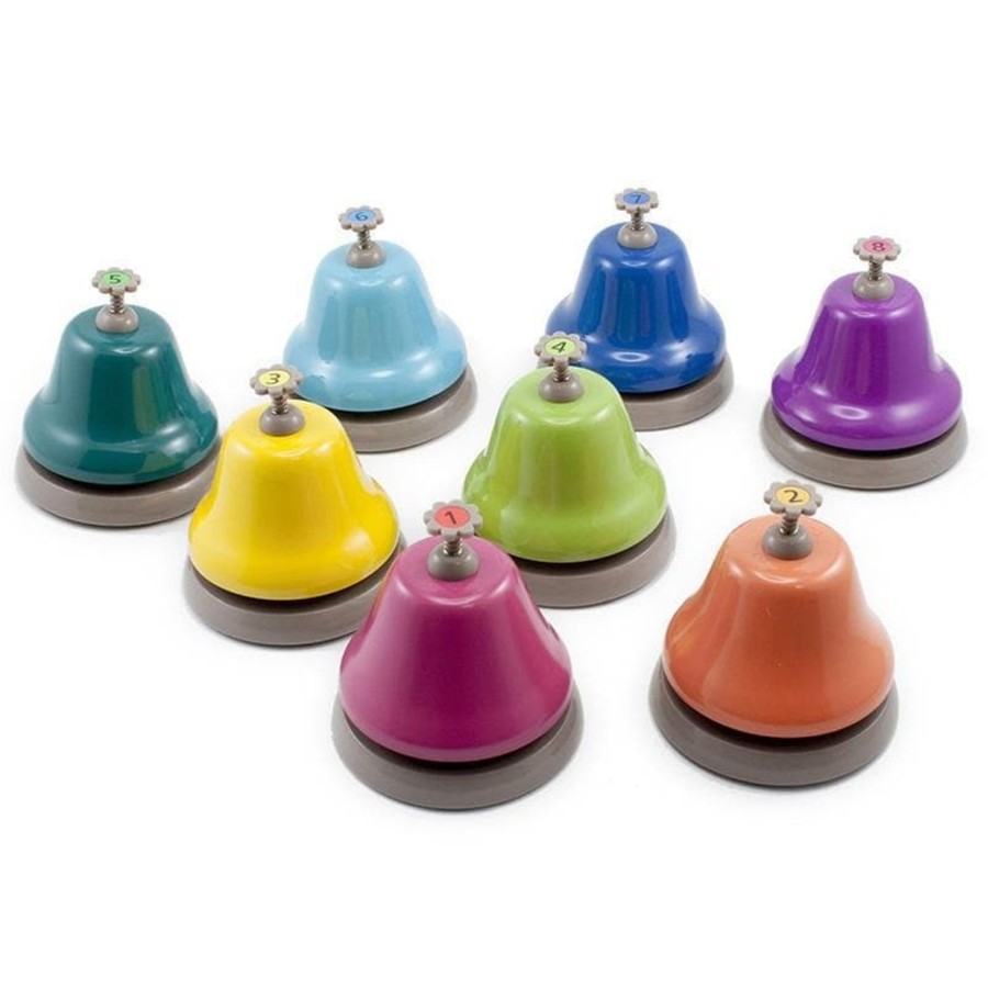 Kids Toys Artiwood Musical Instruments | Rainbow Desk Bells - 8 Piece Set