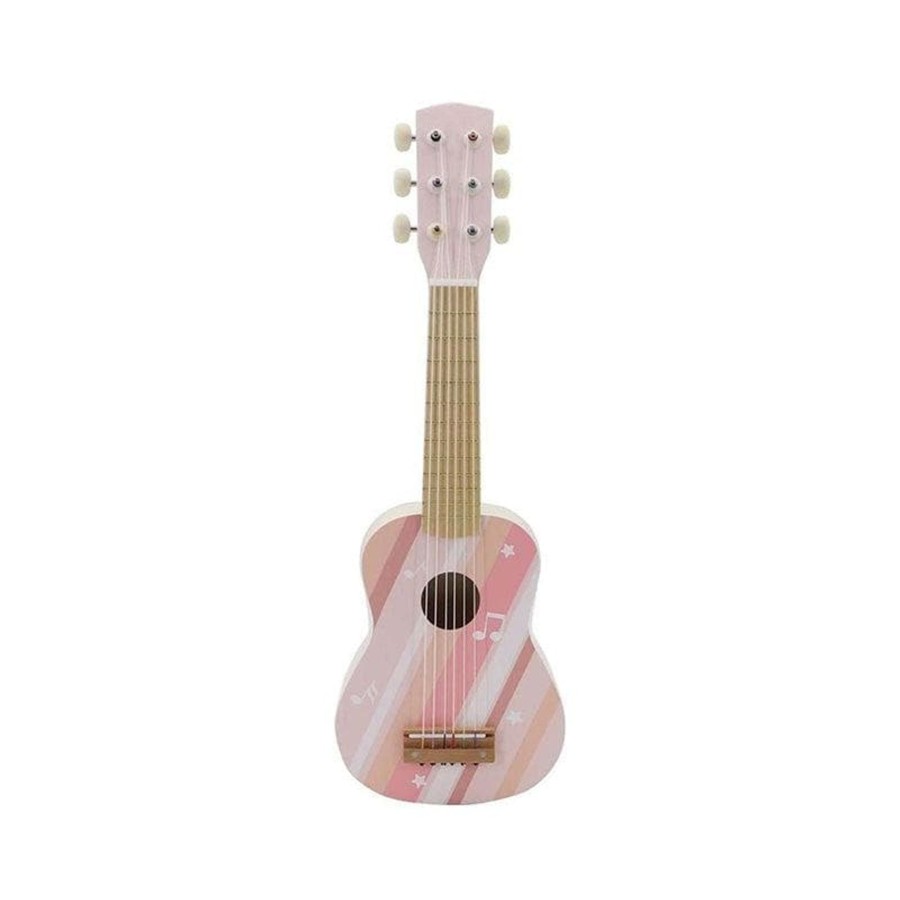 Babies & Toddlers Kaper Kidz Musical Toys For Babies | Pink Wooden Guitar