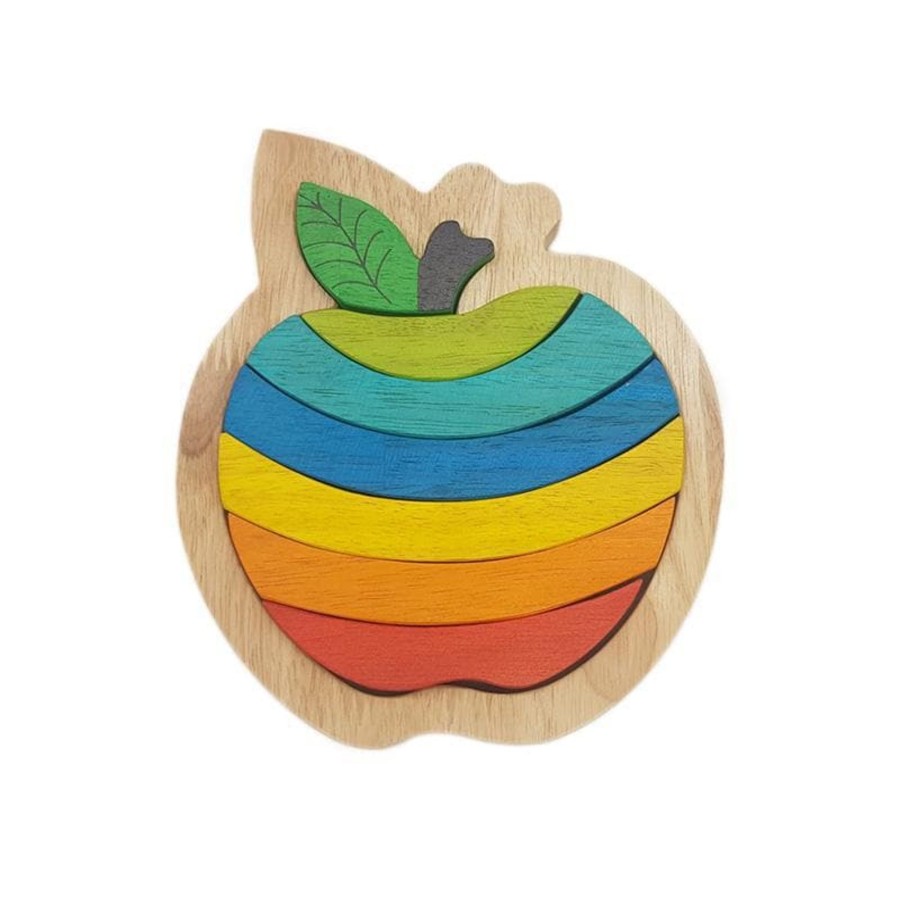 Kids Toys Qtoys Wooden Puzzles | Delicious Apple Puzzle