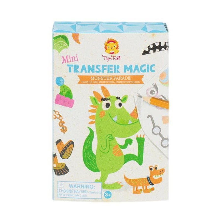 Kids Toys Tiger Tribe Colour & Paint | Mini Transfer Magic - Monster Parade