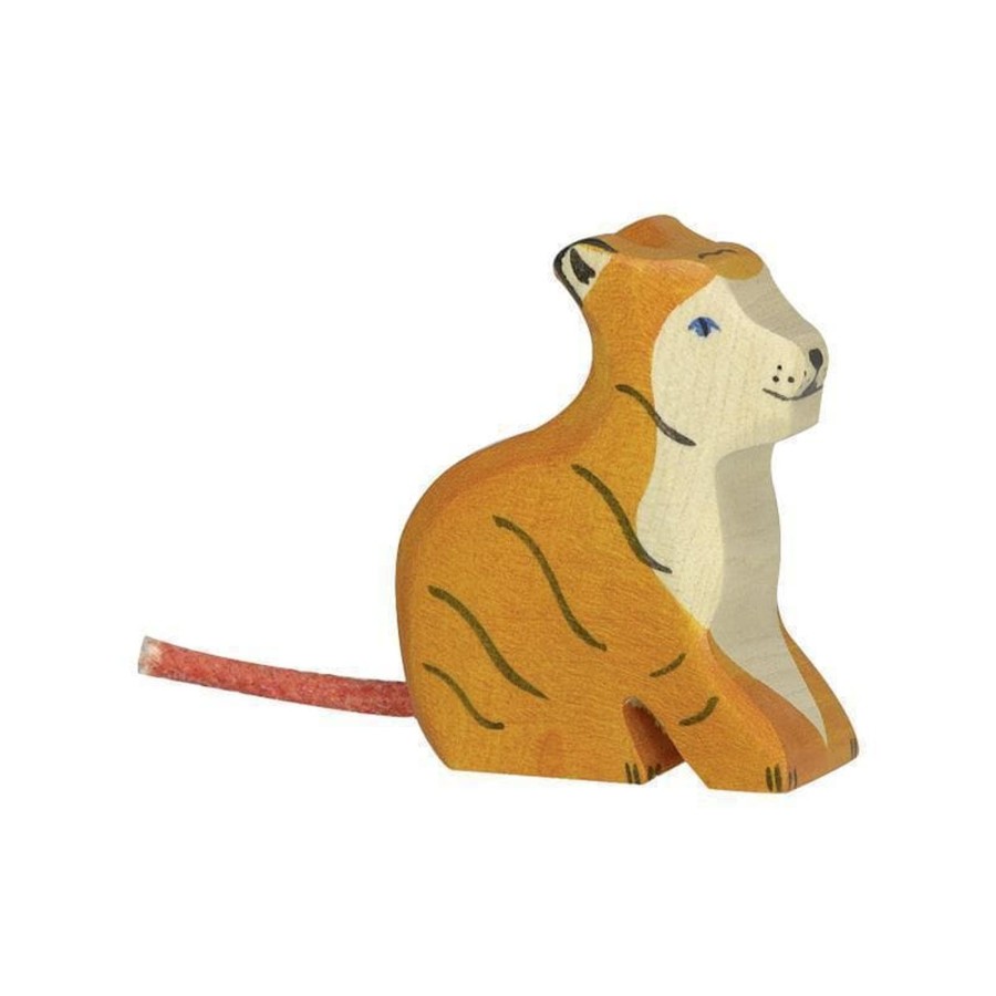 Kids Toys Holztiger Small World Play | Holztiger - Tiger, Small, Sitting