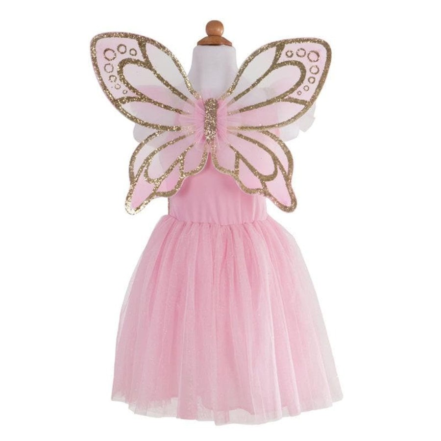 Kids Toys Great Pretenders Kids Dress Up | Gold Sequins Butterfly Dress & Wings