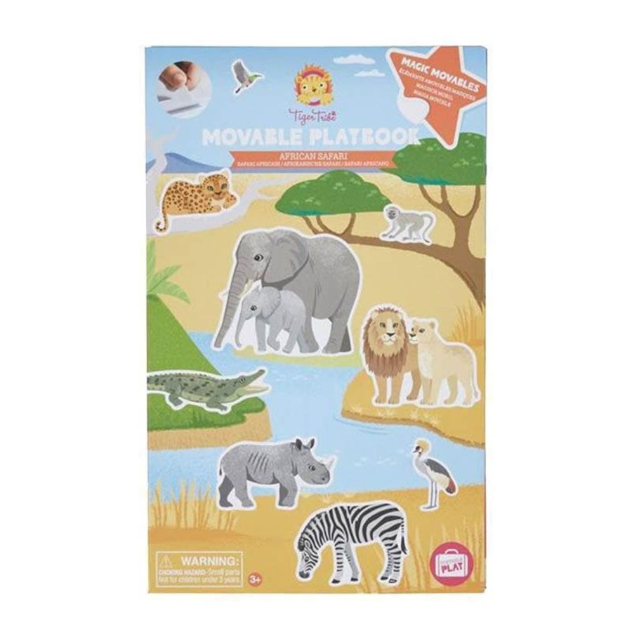 Kids Toys Tiger Tribe Literacy & Language | Movable Playbook - African Safari