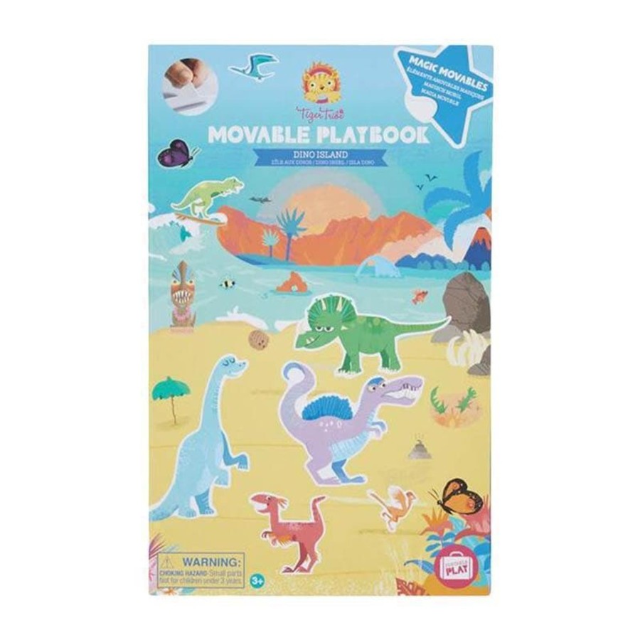 Kids Toys Tiger Tribe Literacy & Language | Movable Playbook - Dino Island