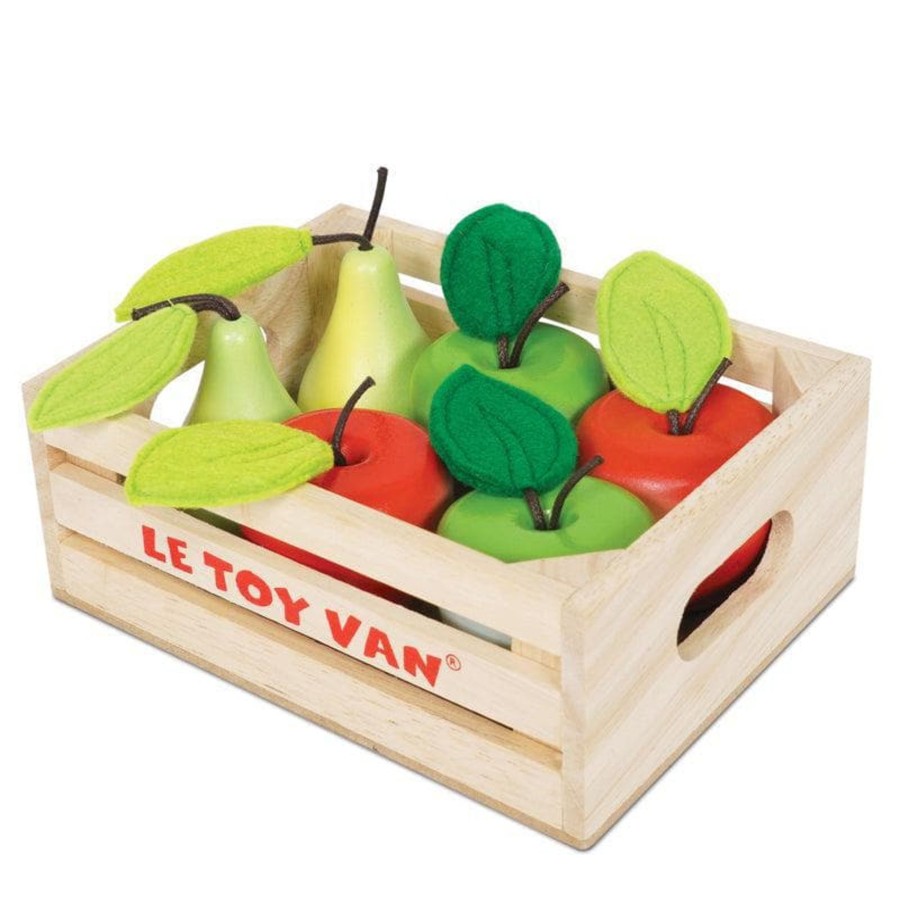 Kids Toys Le Toy Van Play Food Sets | Honeybake Apple And Pears In Crate