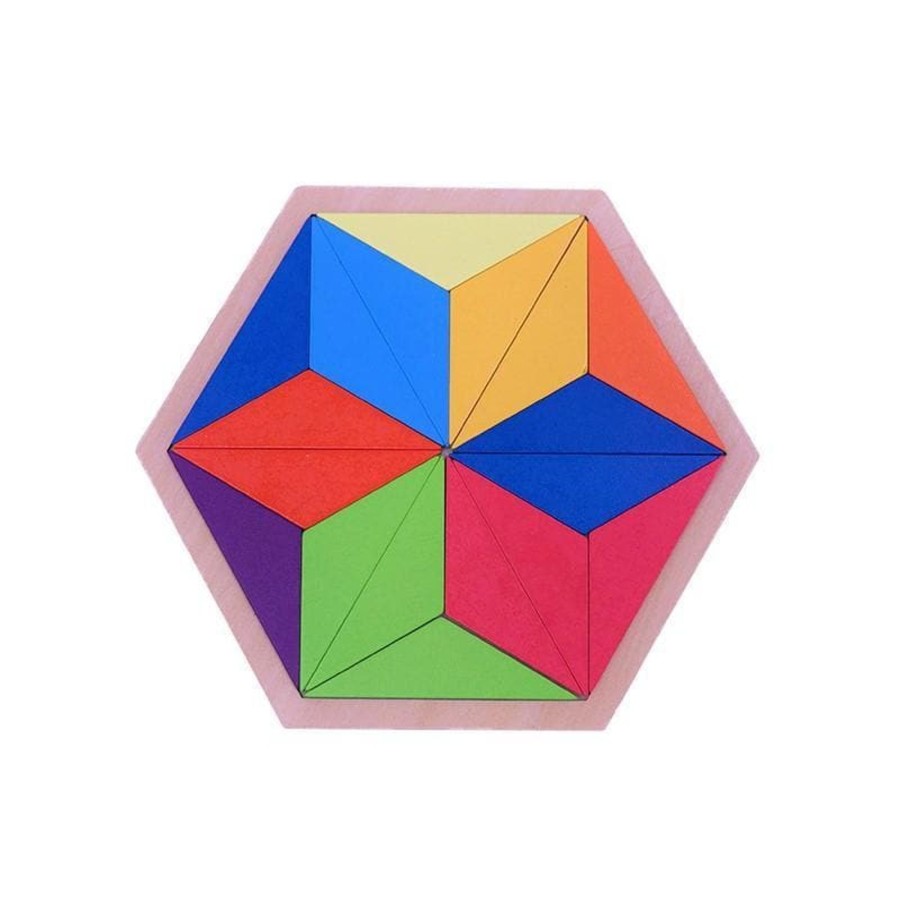 Kids Toys My Happy Helpers Math & Numeracy | Hexagon Shape Puzzle