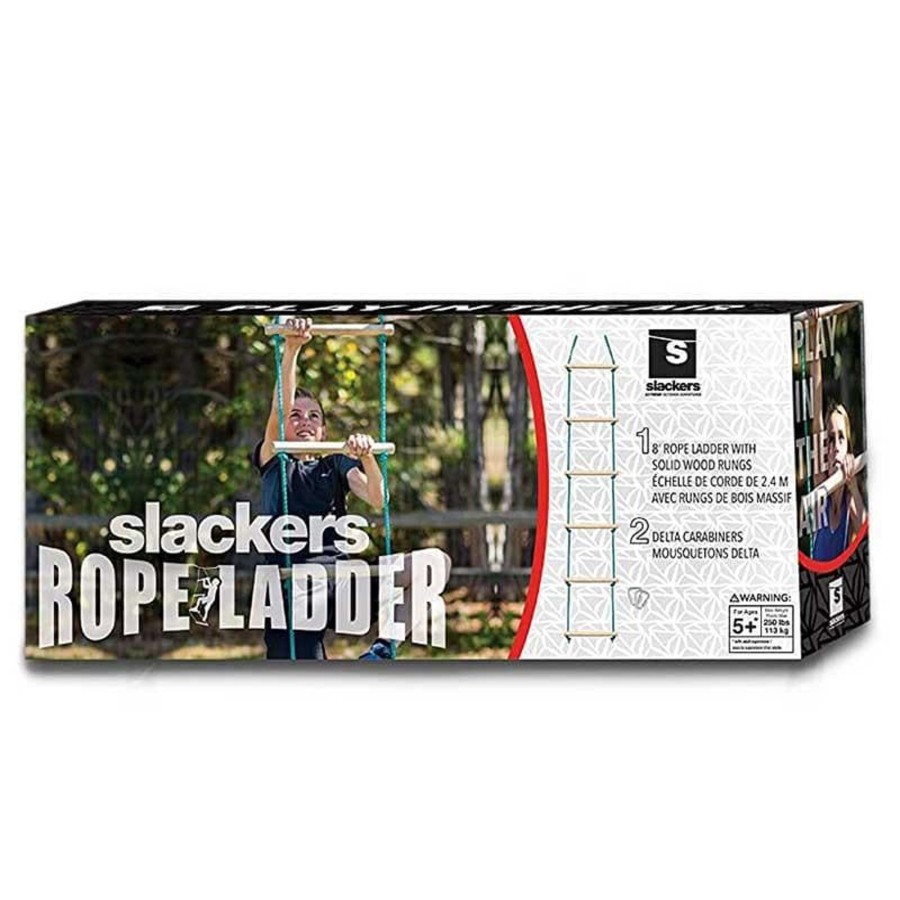 Kids Toys Slackers Outdoor Toys | Ninja Rope Ladder 8Ft