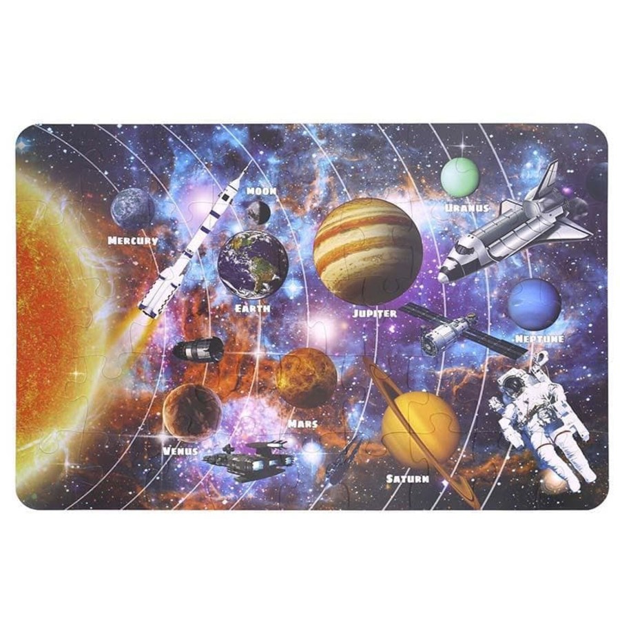 Kids Toys Tookyland Wooden Puzzles | The Solar System Floor Puzzle