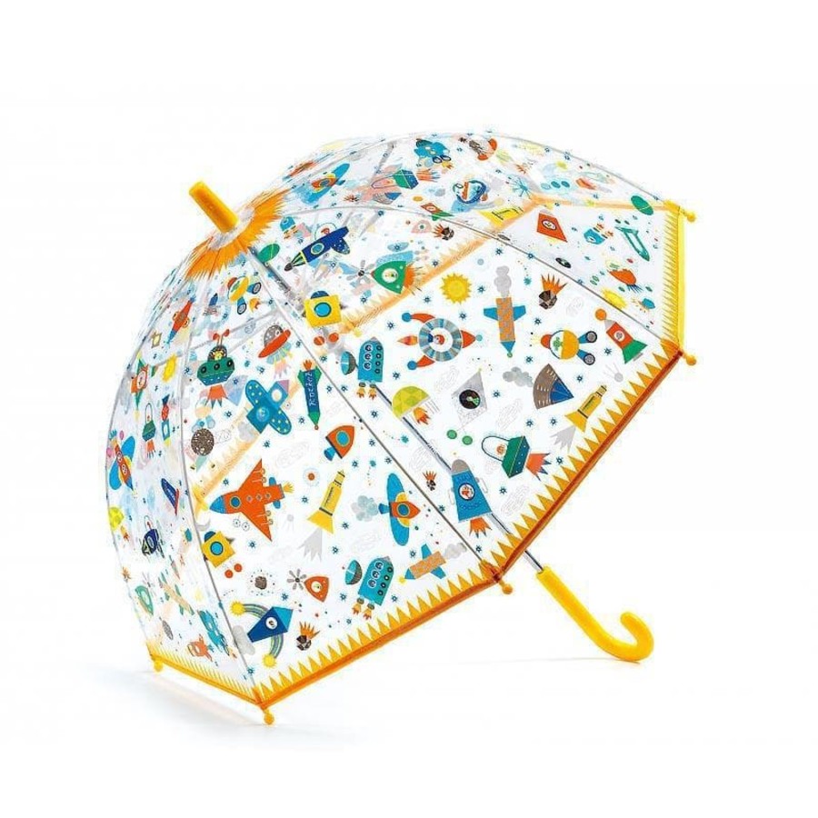 Kids Toys Djeco Kids Umbrellas | Space Pvc Child Umbrella