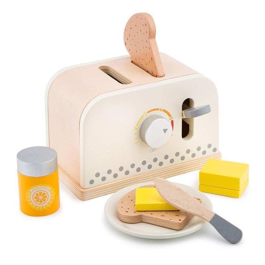 Kids Toys New Classic Toys Wooden Toys | Wooden Toaster - White