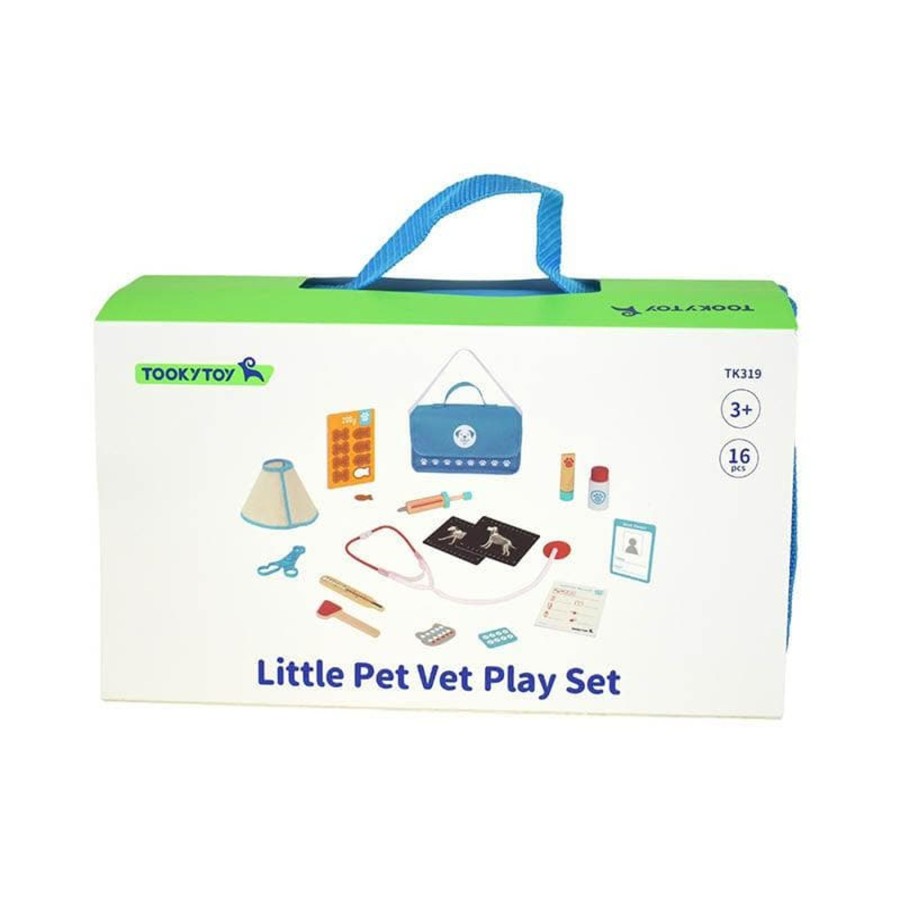 Kids Toys Tooky Toys Role Play | Little Pet Vet Play Set In Carry Bag