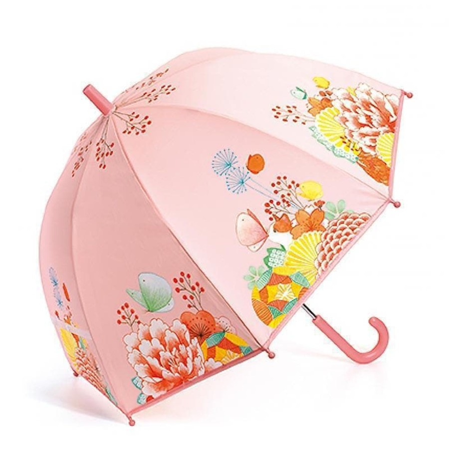 Kids Toys Djeco Outdoor Toys | Pink Flower Garden Child Umbrella