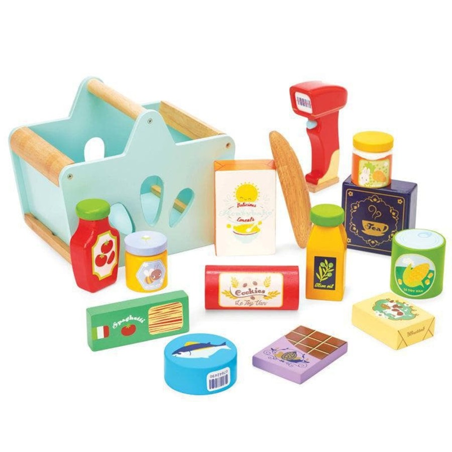 Kids Toys Le Toy Van Play Food Sets | Honeybake Groceries & Scanner