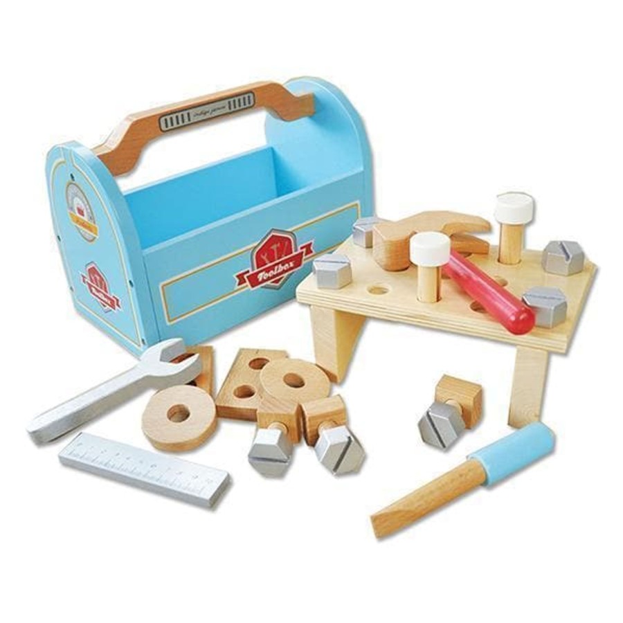 Kids Toys Indigo Jamm Wooden Toys | Little Carpenters Wooden Toolbox