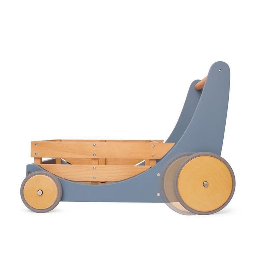 Kids Toys Kinderfeets Wooden Toys | Kinderfeets Cargo Walker - Slate Blue