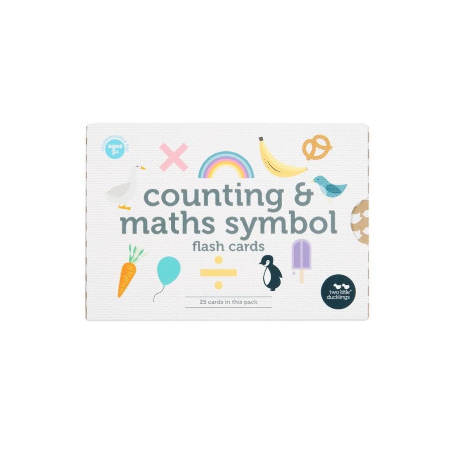 Kids Toys Two Little Ducklings Flashcards | Counting And Math Symbols Flash Cards