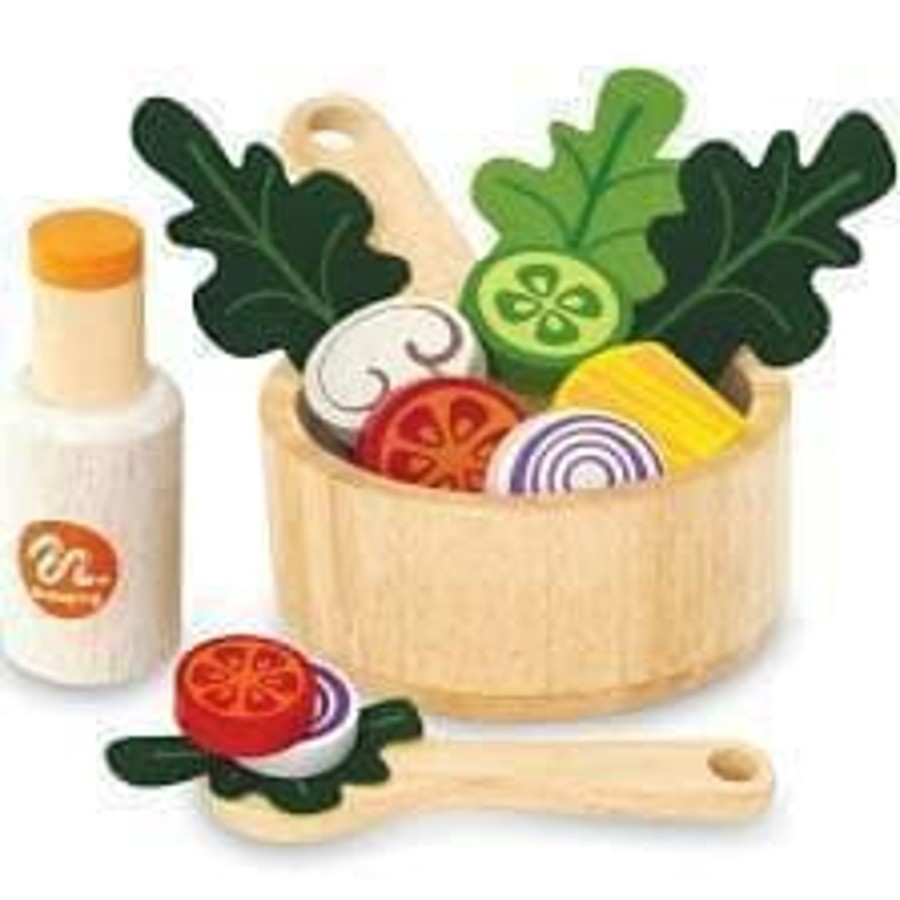 Kids Toys Im Toy Wooden Food Sets | Salad Set Designed By Im Toy