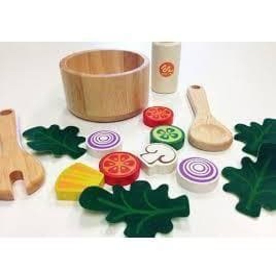 Kids Toys Im Toy Wooden Food Sets | Salad Set Designed By Im Toy