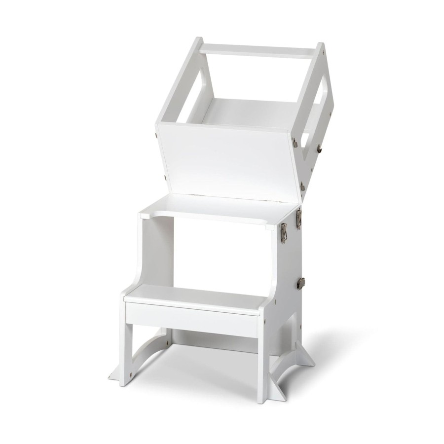 Learning Towers My Happy Helpers | Tavolo Ii Convertible Tower - White