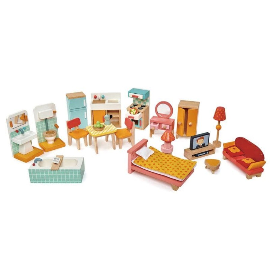 Kids Toys Tender Leaf Toys Doll House Furniture | Foxtail Villa Starter Set