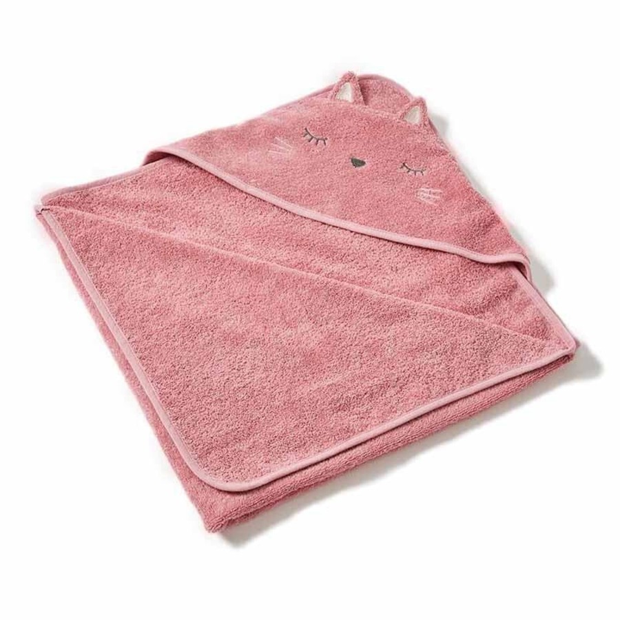 Babies & Toddlers Nordic Kids Hooded Towels | Fleur Cat Baby Hooded Towel