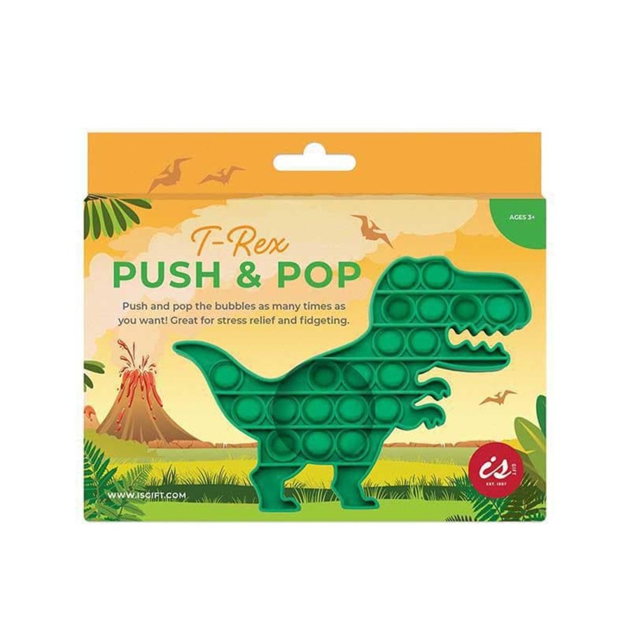 Babies & Toddlers Isalbi Baby Sensory Toys | Push & Pop - T-Rex