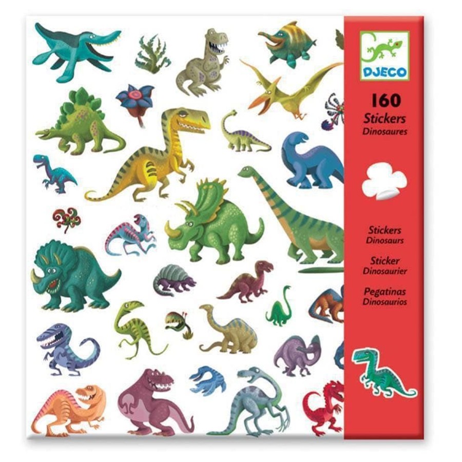 Kids Toys Djeco Craft Kits | Dinosaur Stickers