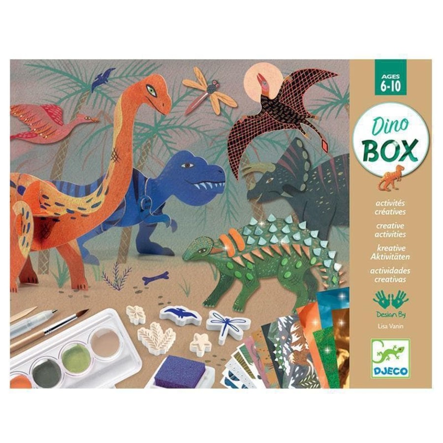 Kids Toys Djeco Craft Kits | The World Of Dinosaurs - Multi Craft Kit