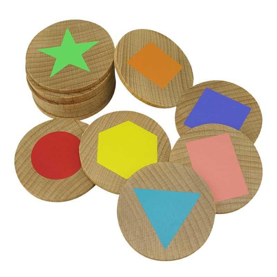 Kids Toys The Freckled Frog Wooden Toys | Shapes Wooden Matching Pairs