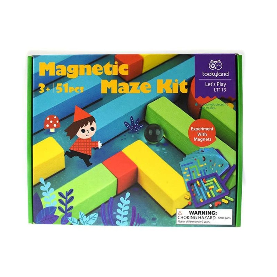 Kids Toys Tookyland Marble Runs | Magnetic Maze Kit Puzzle Game