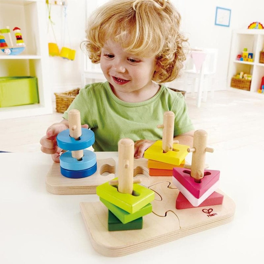 Kids Toys Hape Wooden Puzzles | Creative Peg Puzzle